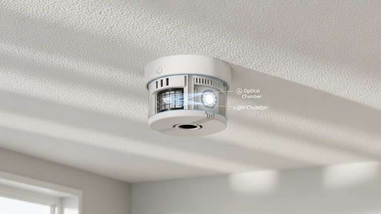 how do photoelectric smoke alarms work