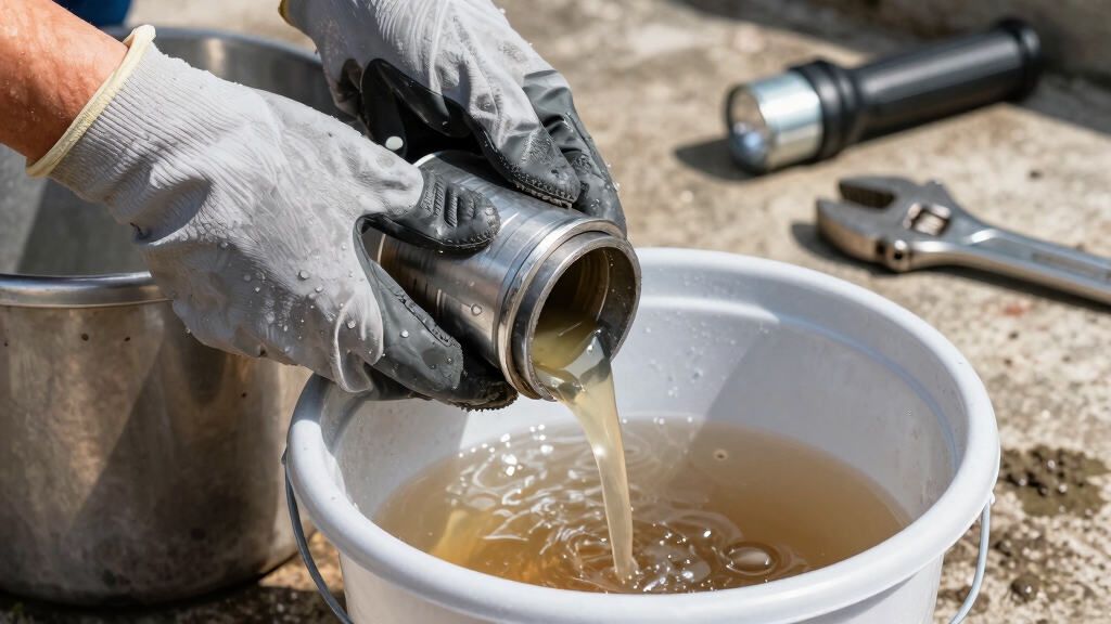 clean septic tank filter
