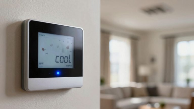 thermostat is flashing cool on