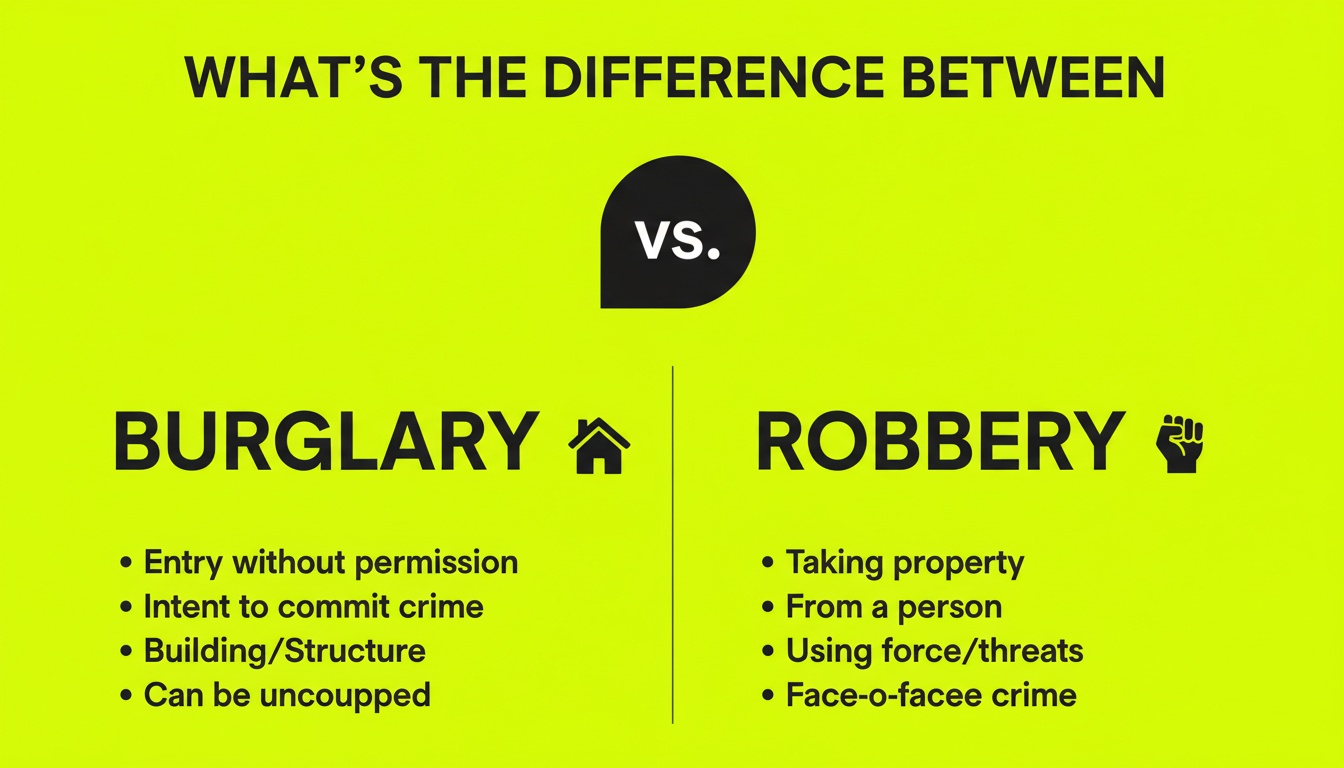 What's the Difference Between Burglary and Robbery
