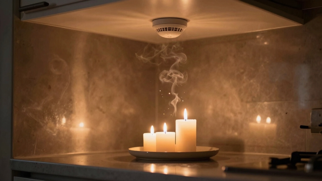 candle smoke triggers alarms