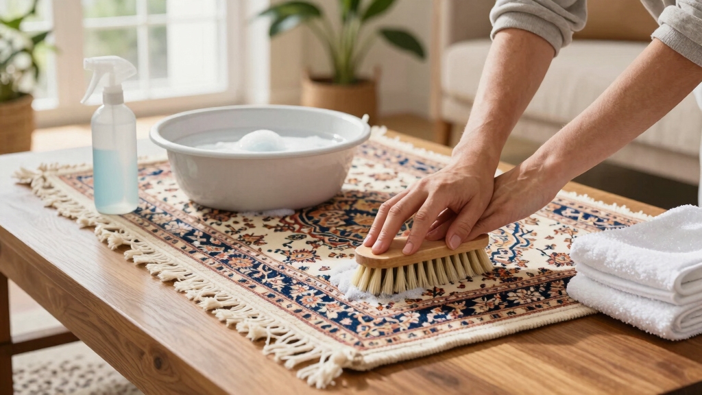cleaning oriental rugs at home
