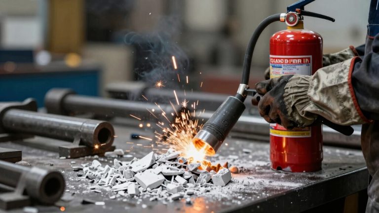 extinguishes combustible metal fires