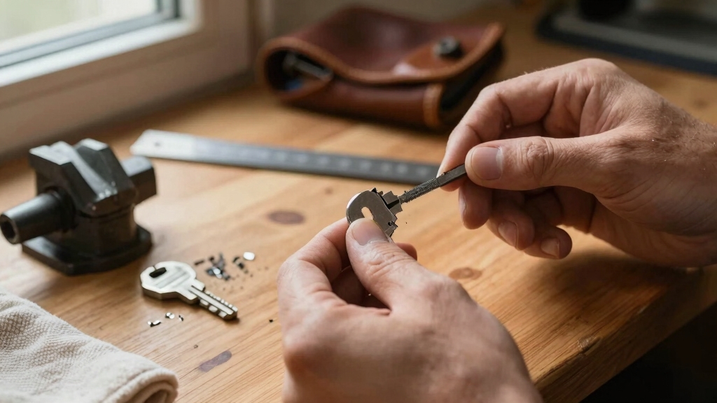 straighten broken key fragments