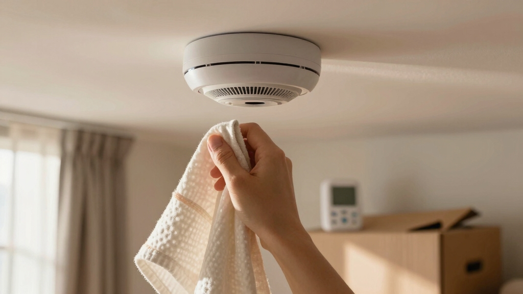 cover smoke alarms temporarily