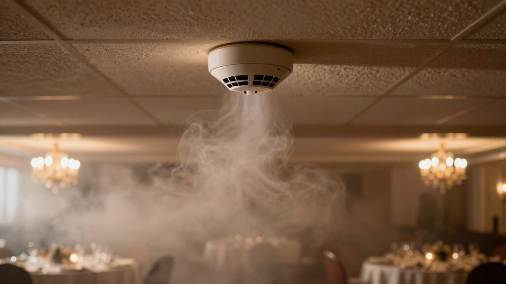fog vapor triggers smoke detectors