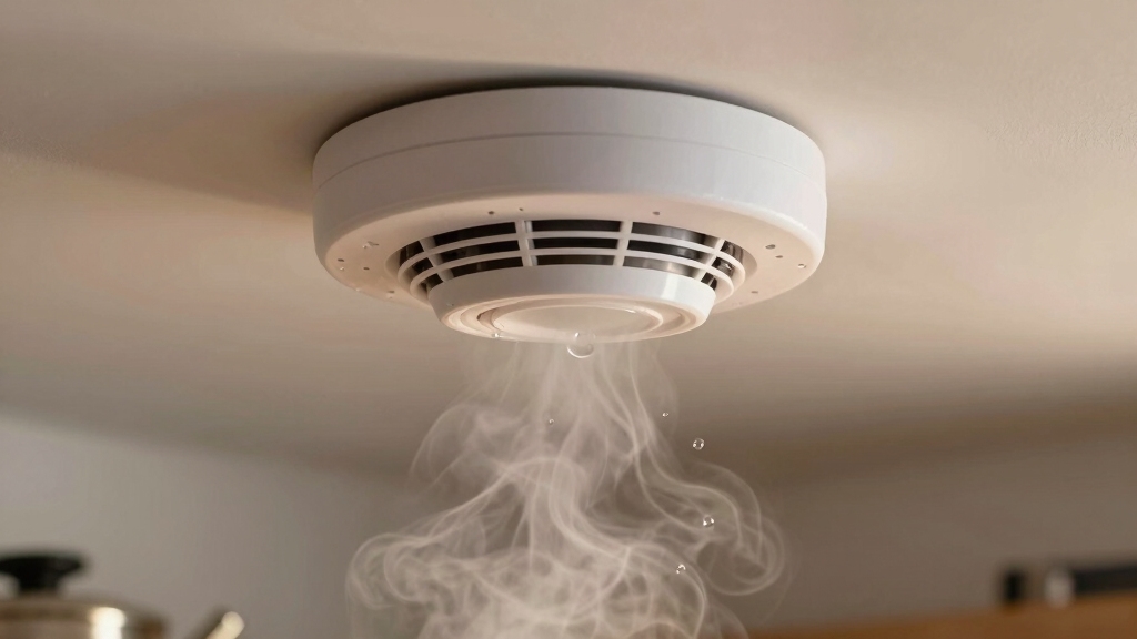 steam mimics smoke triggering detectors