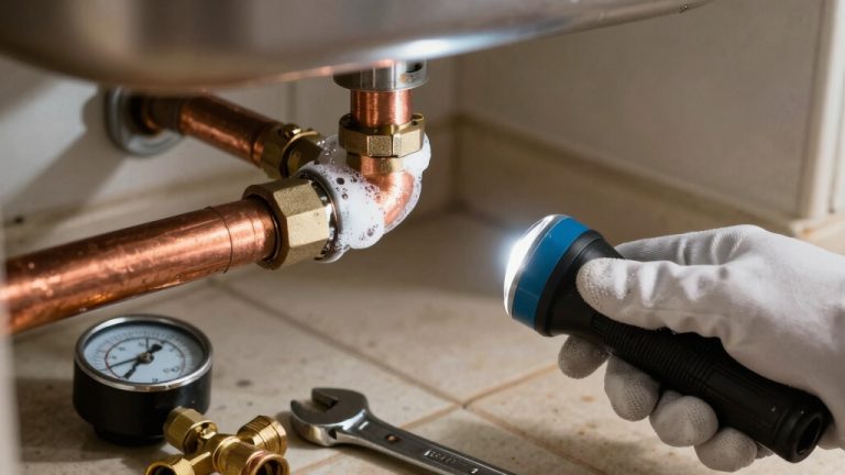 check gas line for leaks