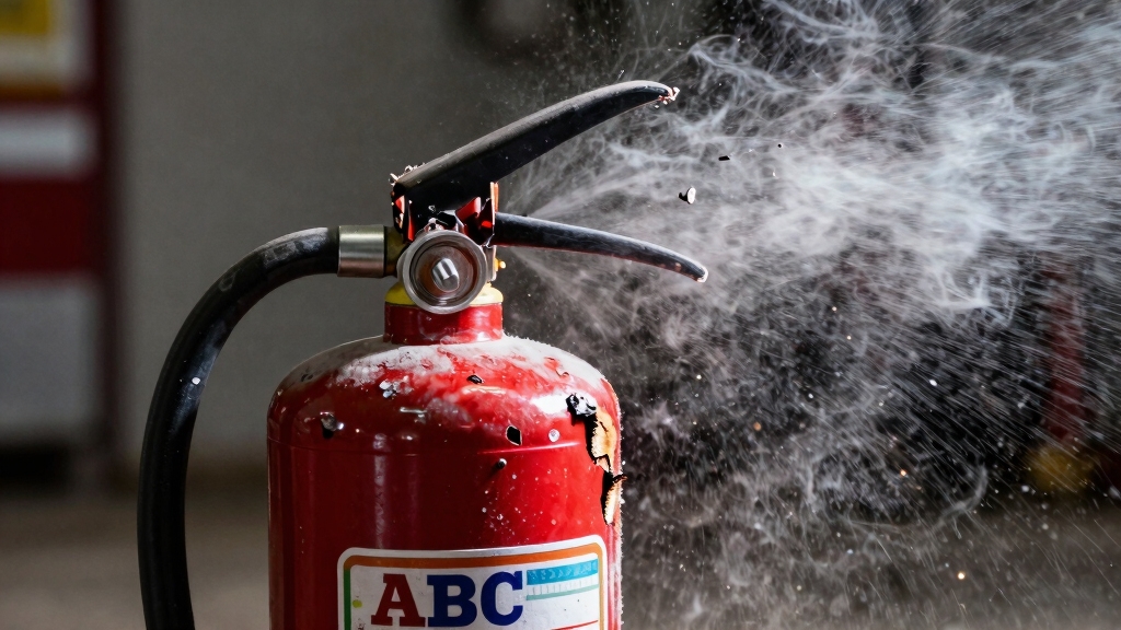 improperly stored extinguisher explosion