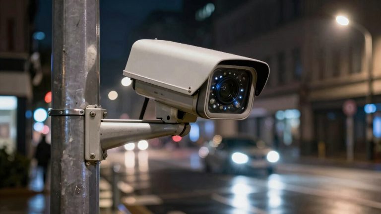 license plate reading security camera