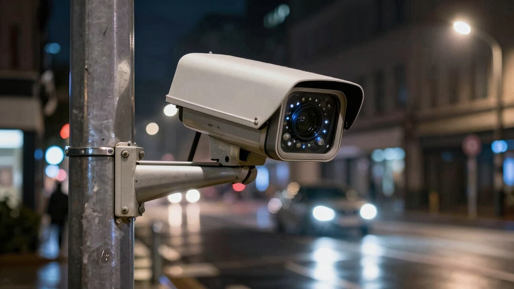 license plate reading security camera