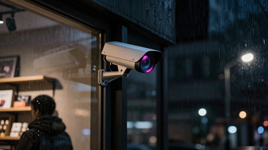 night vision glass penetrating security camera