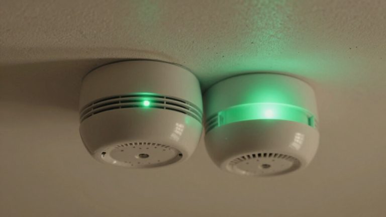 smoke alarm green status