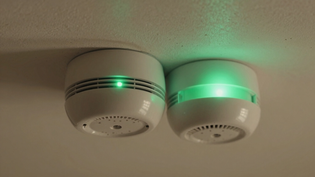 smoke alarm green status