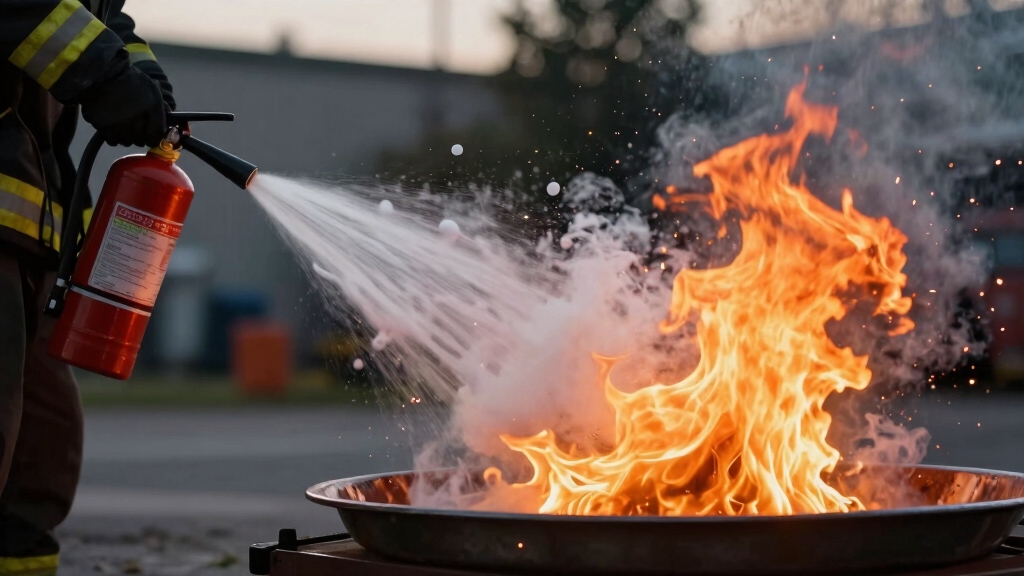 use dry chemical extinguisher