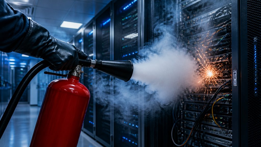 class c rated dry chemical extinguisher