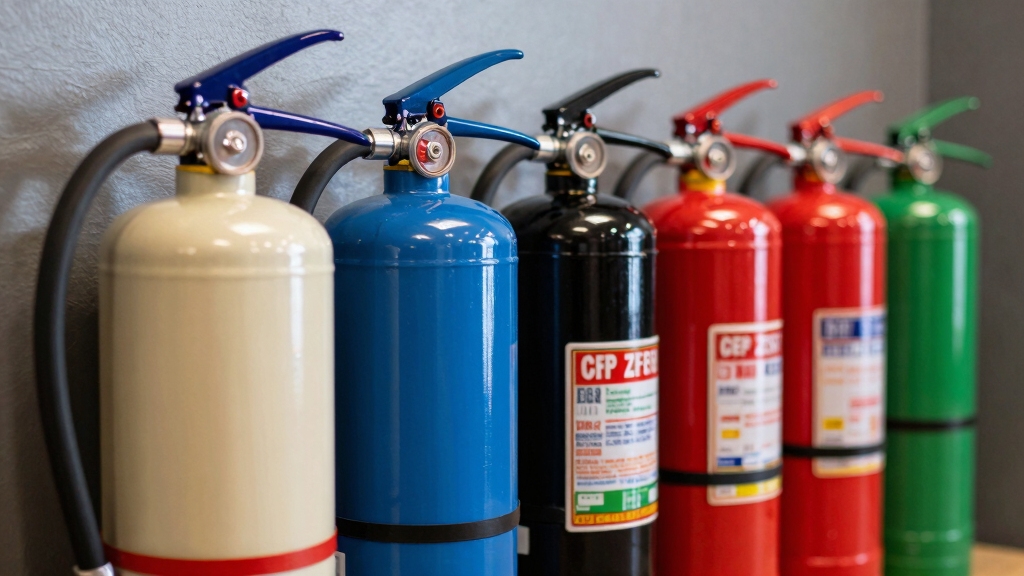 colour coded extinguisher identification system