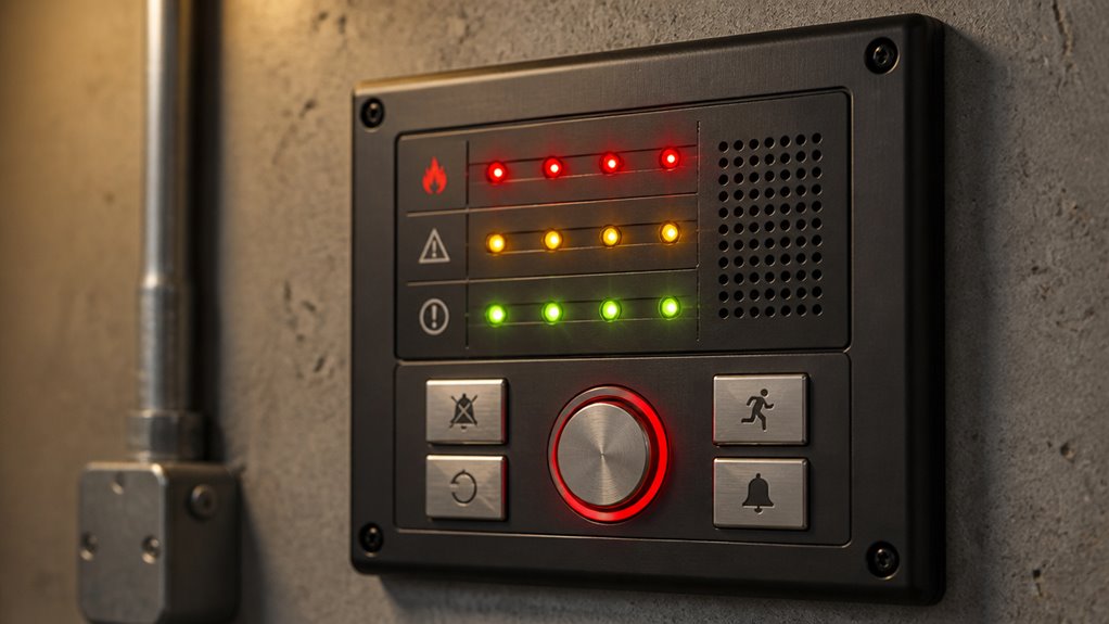 fire alarm status display