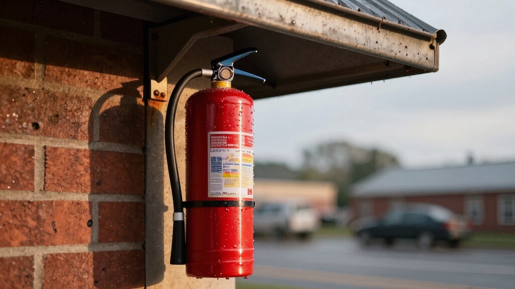 protect extinguishers from elements