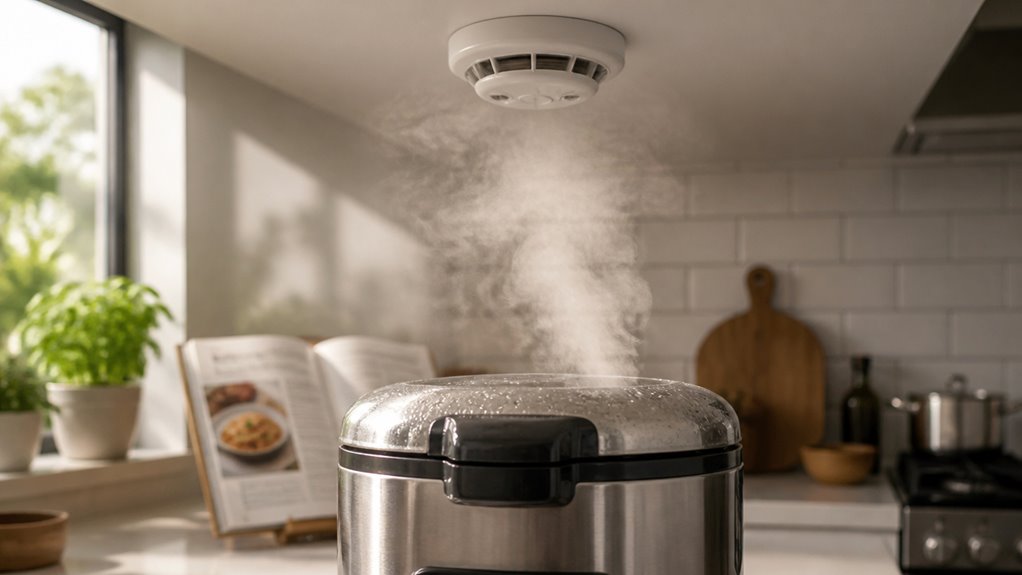 rice cooker sets off detector