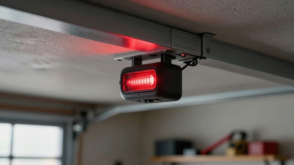 blinking red sensor safety beam