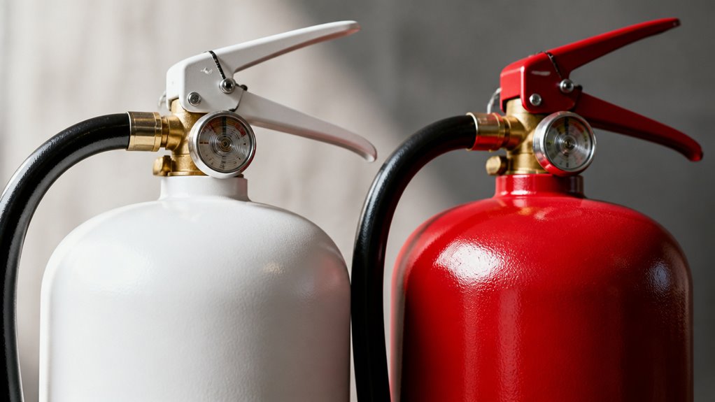color coded fire extinguisher comparison