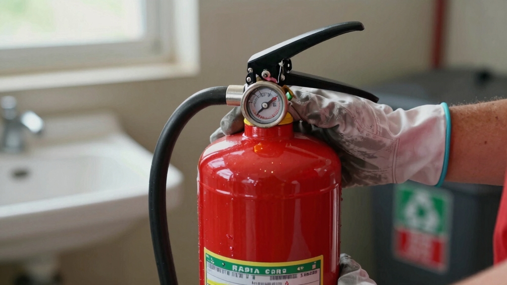 identify extinguisher pressure and agent