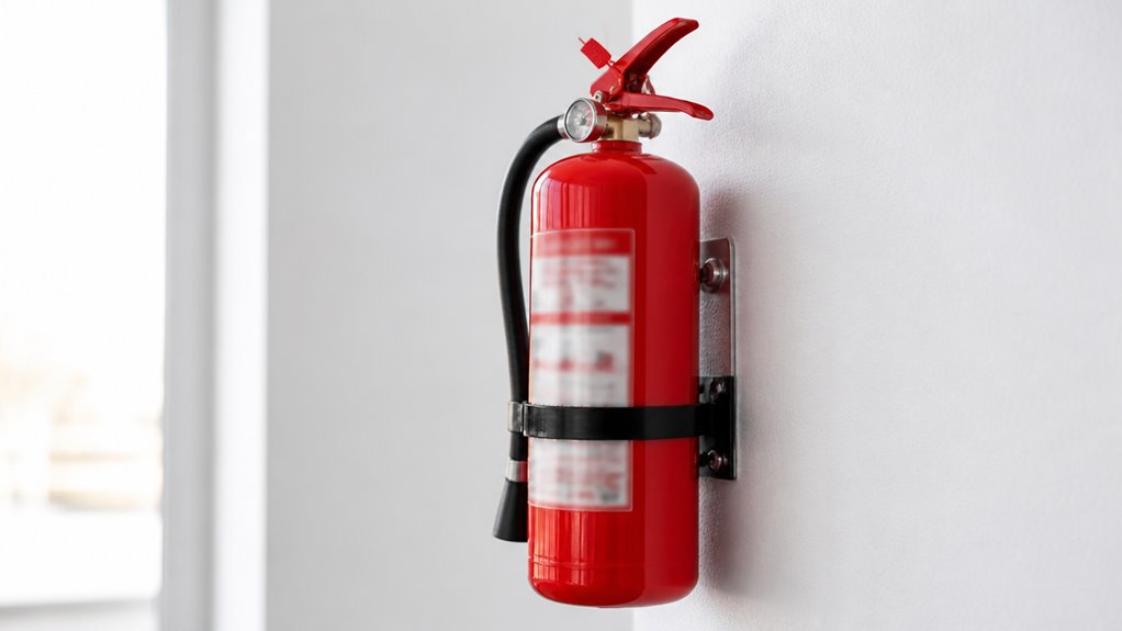 mount extinguishers 3 5 ft
