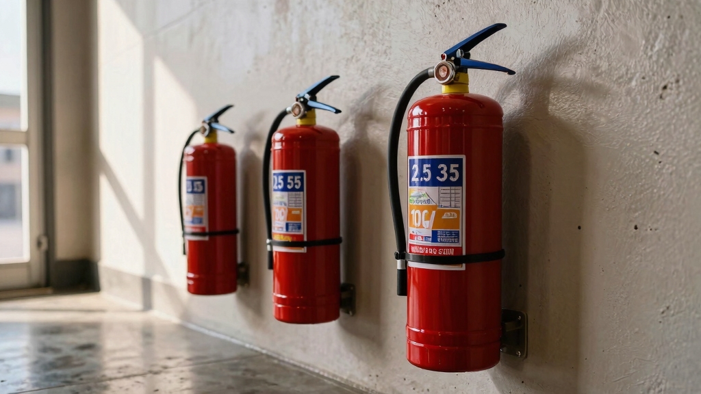 mount extinguishers by weight