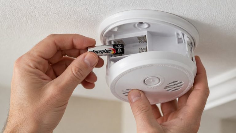 replace smoke detector battery