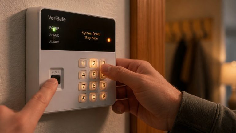 reset the alarm system