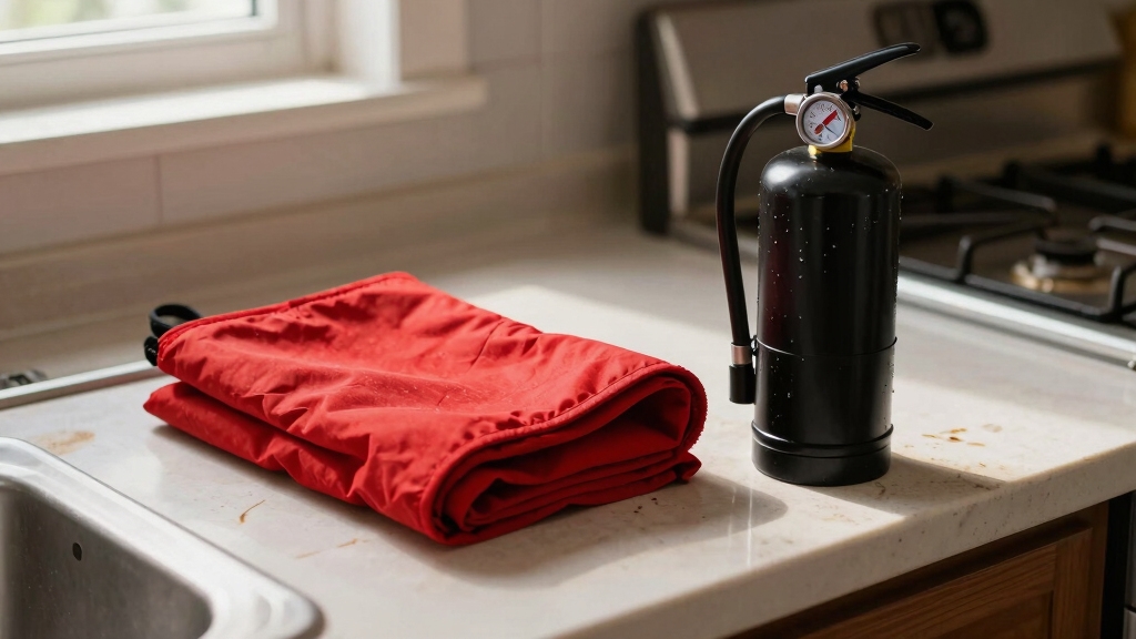 small fires blanket large extinguisher