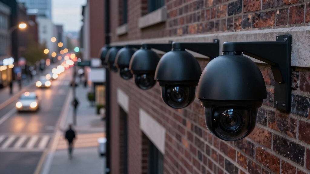 typical security camera range