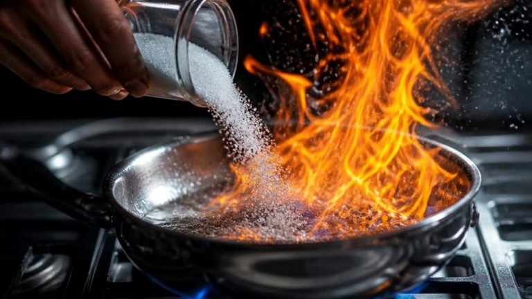 no sugar fuels grease fires