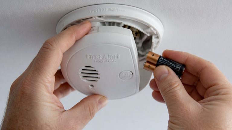 replace batteries in first alert