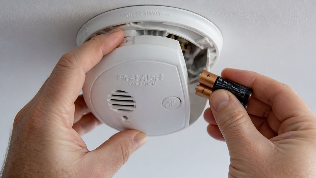 replace batteries in first alert