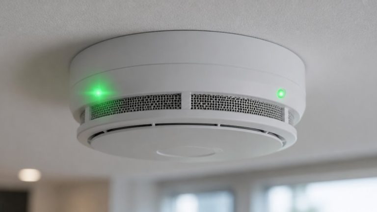 smoke alarm green indicator