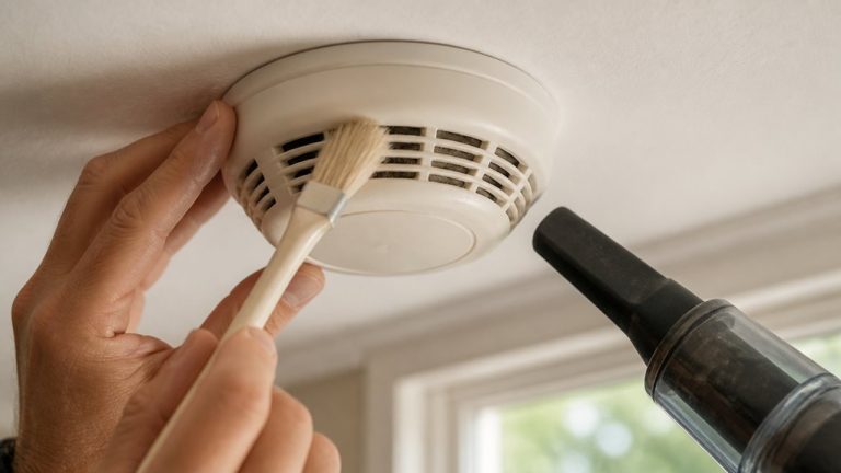 remove dust from detector