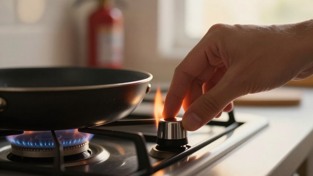 turn off heat first