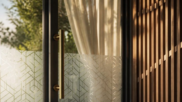 privacy solutions for glass front